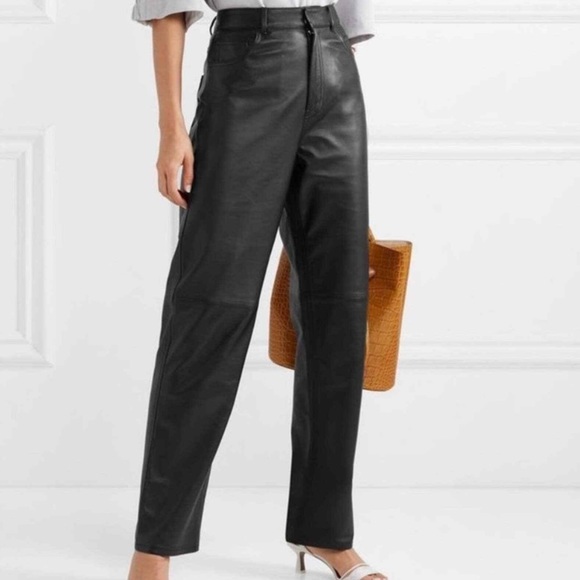 bagatelle Pants - Bagatelle 100% Leather Straight Leg Pants Size 6